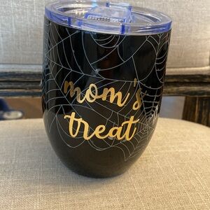 Stemless wine insulated Halloween Tumbler “Moms Treat